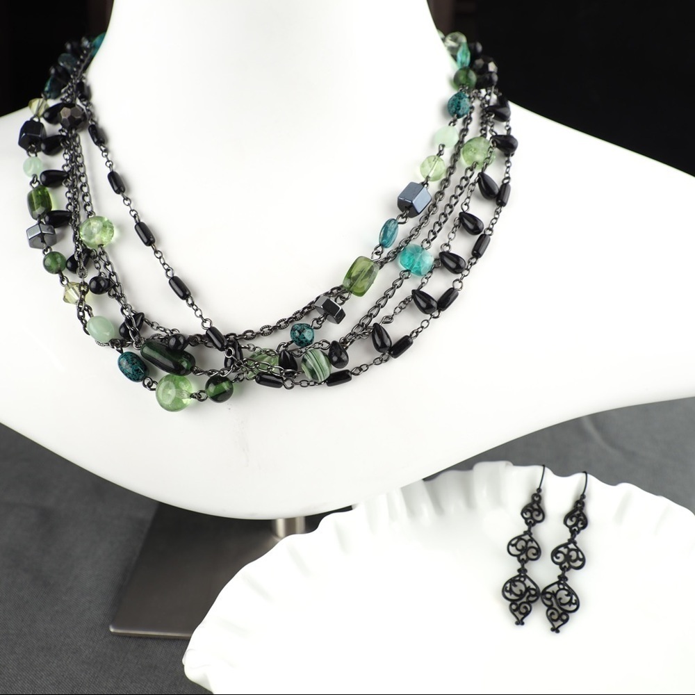 Lia Sophia Herb Garden necklace Nightwatch earring